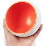 Petzilla Ceramic Food Bowl for Cats and Small Dogs, Heavy Base Feeding Dish, Prevent Tipping or Spill Over, Space Capsule Shape Design, Made of Ceramic
