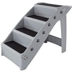 PETMAKER Folding Plastic Nonstick Pet Stairs, Durable Indoor or Outdoor