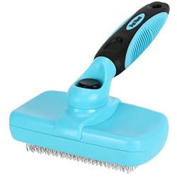 Pet Neat Self Cleaning Slicker Brush Effectively Reduces Shedding by Up to 95% - Professional Pet Grooming Brush for Small, Medium & Large Dogs and Cats, with Short to Long Hair