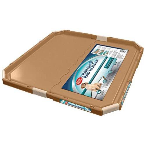 Simple Solution Dog Pad Holder | Portable Tray for Pet Training and Puppy Pads | Protection Against Pad Leakage, Bunching, and Shredding | Fits Pads 21 x 21 Inches or Larger