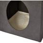 MidWest Homes for Pets New World Cat Cube with Cat Bed Topper, 15.5L x 15.5W x 16.5H, Gray