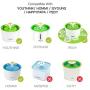 YOUTHINK Pet Water Fountain Replacement Filter, 4 Pack Premium Cotton Activated Carbon Replacement Pet Water Fountain Filter for 1.6L and 2.4L Cat & Dog Fountain, Pet Fountain Filter, Keep Water Fresh