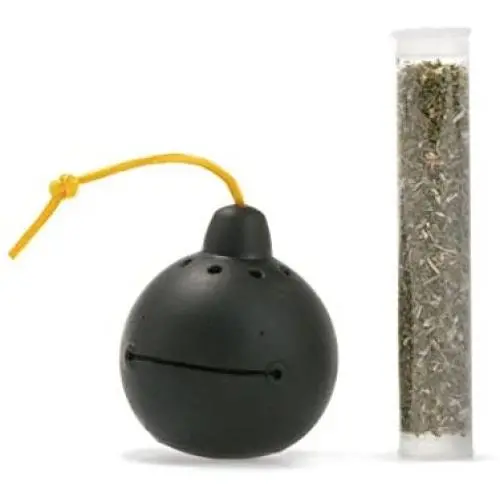 OurPets Catnip Vinyl Refillable Bomb Cat Toy Catnip Explosion OurPets Catnip Vinyl Refillable Bomb Cat Toy Catnip Explosion
