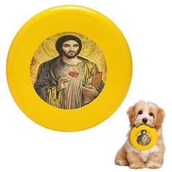 Pet Frisbee Flying Disc Dog Toy - Multifunction Sacred Heart of Jesus Olmc Smith Catholic Art