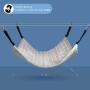 ComSaf Reversible Cat Hammock, Breathable Pet Cage Hammock with Adjustable Straps and Metal Hooks, Double-Sided Hanging Pet Hammock Bed for Cats, Ferret, Puppy, Other Small Animals, 22 x 19 inch