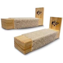 Climb Zoo Cat Scratching Post, (Set of 2) Horizontally Wall Mounted Cat Steps for Indoor Cats