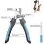 HeyPX Dog & Cat Nail Clippers, Pets Trimmer with Nail File, Safety Guard to Prevent Overcutting, Razor Sharp Blade, Professional Grooming Tool for Large and Small Animals Red