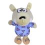 Nickelodeon for Pets Rockos Modern Life Spunky Figure Plush Dog Toy - 6 Inch White Squeaky Dog Toy for All Dogs - Nickelodeon Toys for Dogs, Squeak Dog Toy (FF14784)