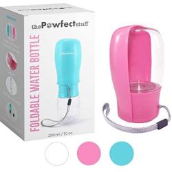ThePawfectStuff Dog Water Bottle - Portable Foldable Pet Water Bottle with Filter - Dog Water Bowl Dispenser for Walking, Travel, Hiking - Compact, Durable, Lightweight, Leakproof