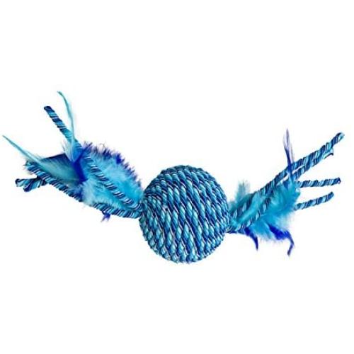 SPOT Ethical Pets 52072 Elasteeez Ball/Feathers Pet Feather Toys