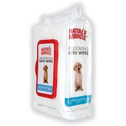 Natures Miracle Deodorizing Bath Wipes for Dogs