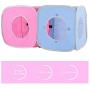 Lorcwhise Foldable Stitching Cat Toy - Collapsible Cat Cube Cat Bed Tunnel(404040cm/15.7515.7515.75in) Blue