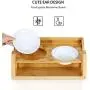 amorus Raised Pet Bowls for Cats and Dogs, Adjustable Bamboo Elevated Small Medium Dog Cat Food and Water Bowls Stand Feeder (with 2 Melamine Bowls & Stable Z-Shape Stand) amorus Raised Pet Bowls for Cats and Dogs, Adjustable Bamboo Elevated Small Medium Dog Cat Food and Water Bowls Stand Feeder (with 2 Melamine Bowls & Stable Z-Shape Stand)