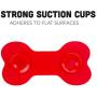 Downtown Pet Supply Silicone Dog Lick Bone - Shower Assistant Lick Pad Distraction Device - Bath Treat Buddy Grooming Helper, Bone Shaped with Strong Suction Cups for Dogs
