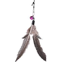 Funny Kitten Play Long Teaser Cat Wand Interactive Fun Toy with Pet Feather