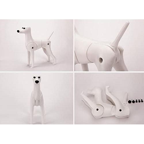 D-Wig Model Dog Only Grooming Practice White Dog Mannequin for Dog Groomers Reinforced Plastic