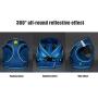 Dog Harness Blue no Pull,Reflective Breathable Adjustable Comfort,for Small Medium Large Dog,for Training Walking