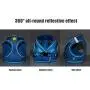 Dog Harness Blue no Pull,Reflective Breathable Adjustable Comfort,for Small Medium Large Dog,for Training Walking Dog Harness Blue no Pull,Reflective Breathable Adjustable Comfort,for Small Medium Large Dog,for Training Walking