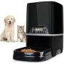 6.5L Pet Feeder,Automatic Cat Feeder | Timed Programmable Auto Pet Dog Food Dispenser Feeder for Kitten Puppy - Portion Control Up to 4 Meals/Day,Voice Recording,Battery and Plug-in Power