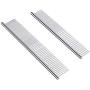 PetQoo Dog Cat Grooming Comb, 2 Pack Stainless Steel Dog Combs with Rounded Ends Teeth for Removing Tangles, Mats, Loose Hair for Long and Short Haired Dog