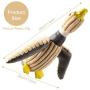 Stuffless Dog Toys,Squeaky Toy for Chewers,Duck Shaped Bite Resistant Training Pet Toy,Chewing Teeth Health Toys for Large and Small Dogs (Duck-Without Hemp Rope Type)