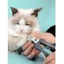 PAKEWAY Nail Clipper for Dogs and Cats, Solid Nail Trimmers with Safety Switch, Avoid Overcutting