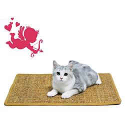 KEMULUS Cat Scratcher Mat Anti Slip Natural Sisal Cat Scratching Mats Horizontal Cat Floor Scratching Pad Rug Doorway Cat Sisal Mat Sleeping Carpet Protecting Furniture and Sofas