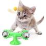 Buyter 3-in-1 Interactive Windmill Cat Toy, Wand Teaser, Treat Dispenser and Ball & Feather Pet Treat Ball with Cat Stick