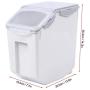 JingYi Pet Food Barrel,Pet Cat Food Barrel Grain Storage Damp-Proof Dog Feeder Sealed Feed Fresh Box with Measuring Cup Cat Food Barrel(#1)