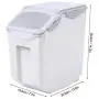 JingYi Pet Food Barrel,Pet Cat Food Barrel Grain Storage Damp-Proof Dog Feeder Sealed Feed Fresh Box with Measuring Cup Cat Food Barrel(#1) JingYi Pet Food Barrel,Pet Cat Food Barrel Grain Storage Damp-Proof Dog Feeder Sealed Feed Fresh Box with Measuring Cup Cat Food Barrel(#1)