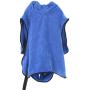 SqSYqz Dog Bathrobe, Towel Microfiber Pet Wet and Dry Towel Dog Or Cat Coat, Quick-Drying Pet Bath Towel,Blue,XL