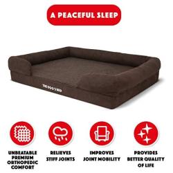 The Dog’s Bed Orthopedic Dog Bed, Waterproof, Premium Memory Foam S-XXL, Dog Pain Relief for Arthritis, Hip & Elbow Dysplasia, Post Surgery, Lameness, Senior Supportive, Calming Bed, Washable Cover