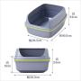 Moderna AA70 No Scoop Needed Open Litter Boxes