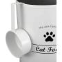 Geyecete Dog Food Container - Pets Good Dog Food Storage Canister, 4lbs Capacity - Scoop Included