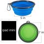 KABB Collapsible Dog Bowl, Portable Extra Large Size Foldable Expandable Silicone Pet Travel Bowl for Pet Dog Food Water Feeding, 1 Piece Green