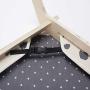 Primetime Petz Pet Lounge, Raised Indoor Pet Bed for Cats or Small Dogs, Reversible Fabric Hammock (Neutral Paint Spots/Crosses)