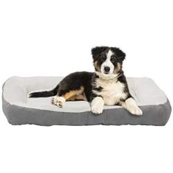 long rich Rectangle Low Bumper Pet Bed, 40 x 30, Plush & Non-Slip Buttom, by Happycare Textiles