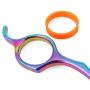 Mogoko Cat Dog Curved Scissors with Safe Round Tip, Stainless Steel Pet Grooming Shears