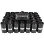 Ergode Poop Bag Dog Pet Waste Bags with Dispenser and Leash Clip, Standard and EPI Additive (600, Black)
