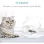 Songchet Dog and Cat Bowl 0°15°20°Adjustable Tilted Anti-Slip Mute Cat Food Bowl/Cat Water Bowl/Cat Feeding Bowl Multi-use Cat Dish Reduce Pets Neck Pain for Cats and Small Dogs
