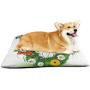 SULMOEITLY Norwegian Vegetation with Cranberries Moss and Lichen Cranberry,Dog Bed Mat Comfortable Soft Washable for Large Medium Dogs Nordic Countries 35Wx23H