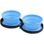 Pet Travel Dog Food Bin Container with Detachable Bowls Portable Pet Bowls for Outdoor Use