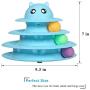 UPSKY Roller Cat Toys and Electric Moving Fish Cat Toy, Realistic Plush Simulation Electric Wagging Fish Cat Toy Catnip Kicker Toys, Funny Interactive Pets Pillow Chew Bite Kick Supplies for Cat Kitt