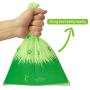 Dog Poop Bags, LIMINK 100% PBAT + Corn Starch Biodegradable Compostable Scented Leak-Proof Pet Cat Litter Doggy Waste Bags, 8 Refill Rolls, 9x13 Inch