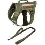 Tactical Dog Harness and Dog Leash Set, No Pull Dog Vest Harness, Heavy Duty Dog Harness with Handle(Ranger Green,M) Tactical Dog Harness and Dog Leash Set, No Pull Dog Vest Harness, Heavy Duty Dog Harness with Handle(Ranger Green,M)
