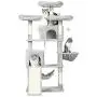Hey-brother 63 Multi-Level Cat Tree, King Cat Condo with Cozy Perches, Stable Cat Tower Pet Play House