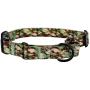 KOOWIN Slip Martingale Waterproof Woodland Camo Dog Collar & Dog Harness, Swimming/Training in Rain, Dog Leash, Coated Ultra Soft Rubber