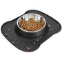 v Dog Bowl-Large Capacity Pet Bowl Silicone Food Mat No Spill Non-Skid Cat Bowl Dog Food Water Bowl Basic Bowl for Dog Cat Feeding