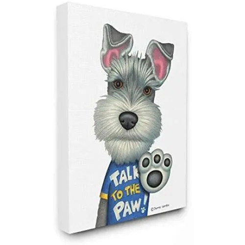 Stupell Industries Sassy Scotty Dog Talk to The Paw Quote Family Pet Wall Art, 16 x 20, White Stupell Industries Sassy Scotty Dog Talk to The Paw Quote Family Pet Wall Art, 16 x 20, White
