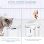 Camroop Cat Water Fountain, 68oz/2L Automatic Dog Water Fountain Pet Water Dispenser with Indicator & 1 Silicone Mat,Water Shortage Alert,Water Level Window